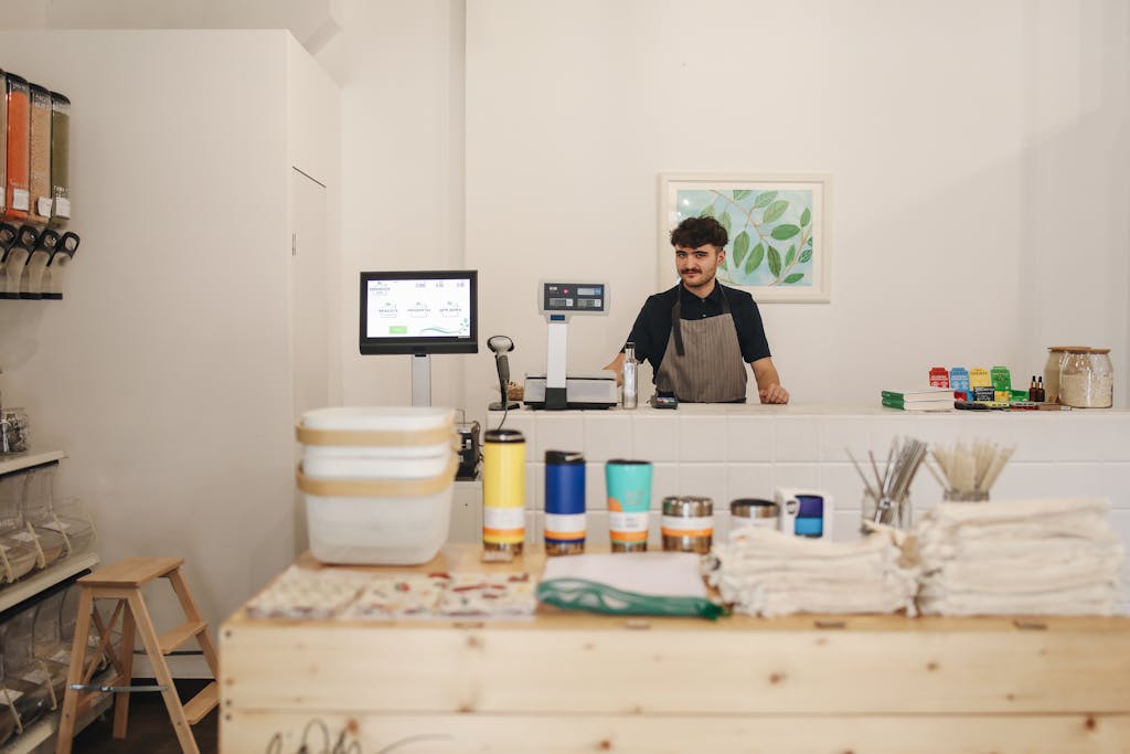 Man Behind The Counter